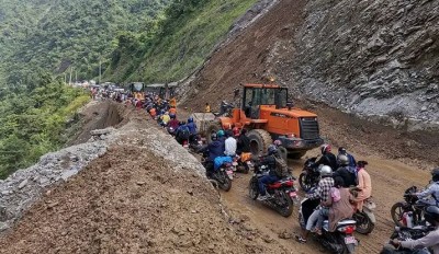 नारायणगढ-मुग्लिन सडक अवरुद्ध